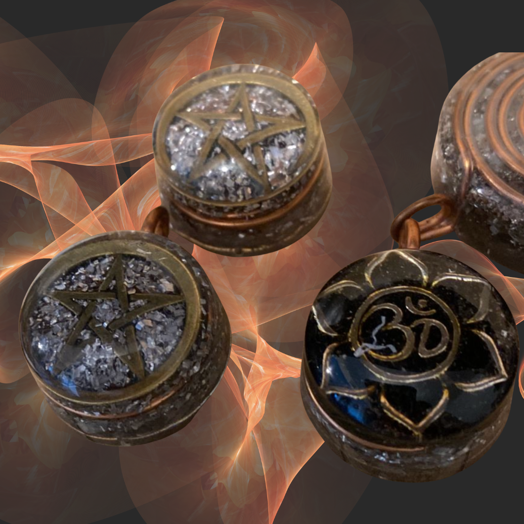 Handcrafted Orgonite Copper & Crystal Pendant — Energy Protection & EMF Shielding Jewelry