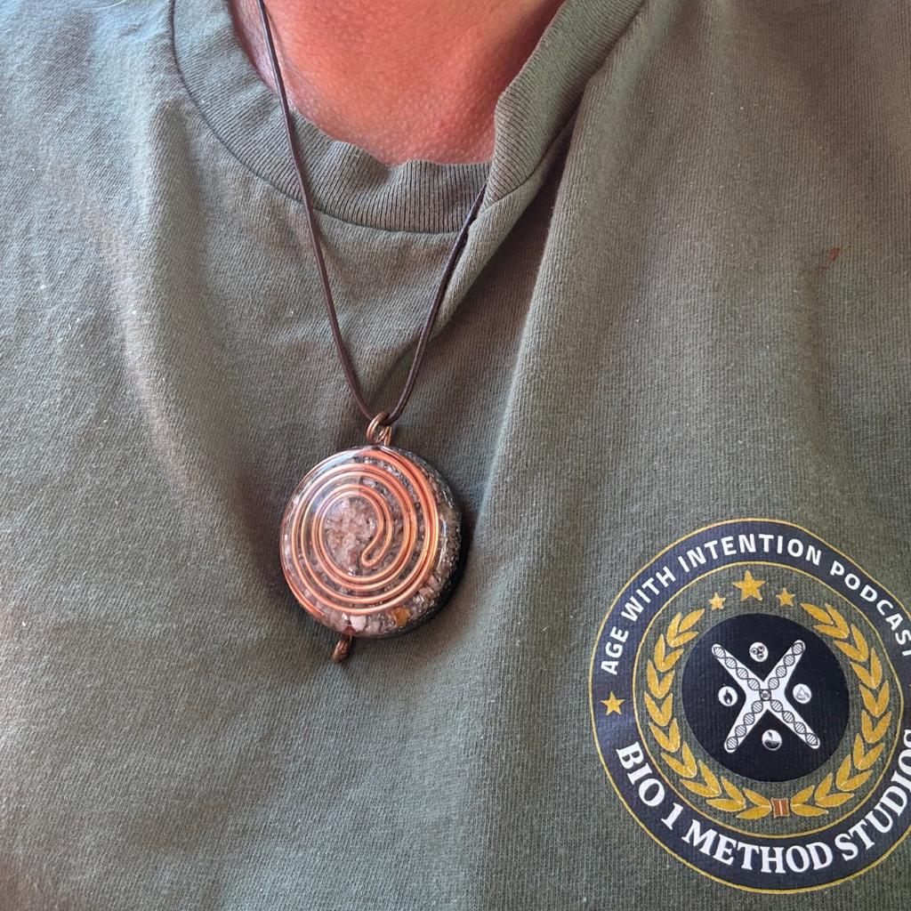 Handcrafted Orgonite Copper & Crystal Pendant — Energy Protection & EMF Shielding Jewelry