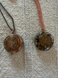 Handcrafted Orgonite Copper & Crystal Pendant — Energy Protection & EMF Shielding Jewelry