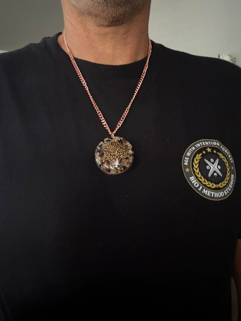 Handcrafted Orgonite Copper & Crystal Pendant — Energy Protection & EMF Shielding Jewelry